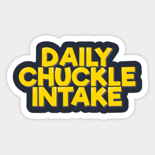 Doctor Funny Daily Chuckle Intake Sticker